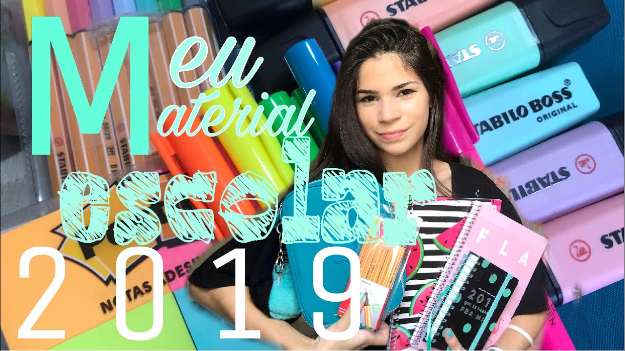 Meu material escolar 2019 | Bia Staiguer