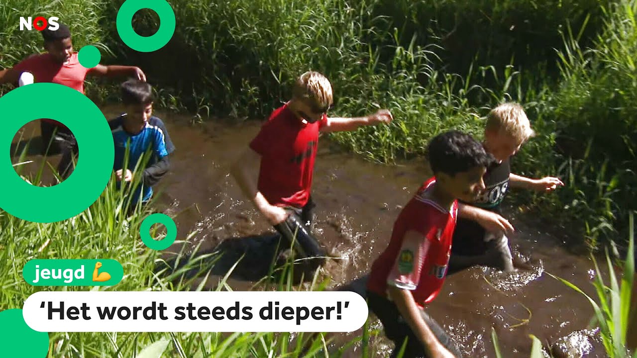 Deze groep 8 neemt heel modderig afscheid van de basisschool