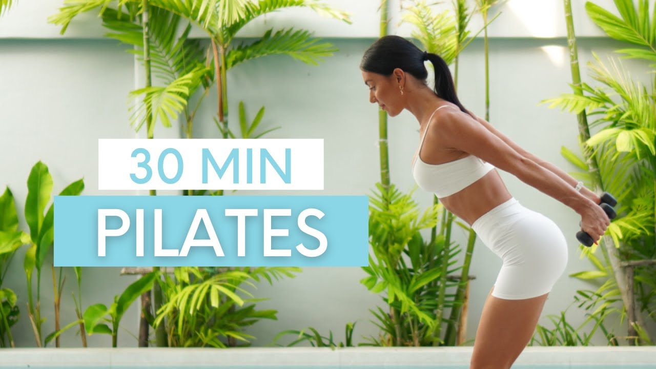 30 MIN PILATES EN CASA || Power Pilates Con Pesas Para Trabajar Todo El Cuerpo (Intermedio)