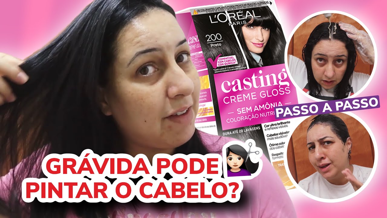 TESTEI A TINTA CASTING CREME GLOSS - SEM AMÔNIA| L’ORÉAL (PRETO 200)🤰🏻