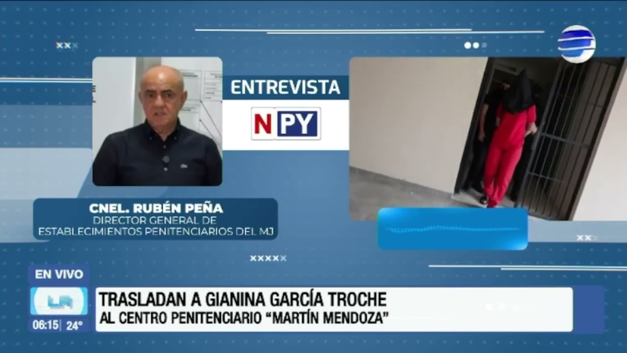 Trasladan a Gianna García Troche al Centro Penitenciario de Martín Mendoza