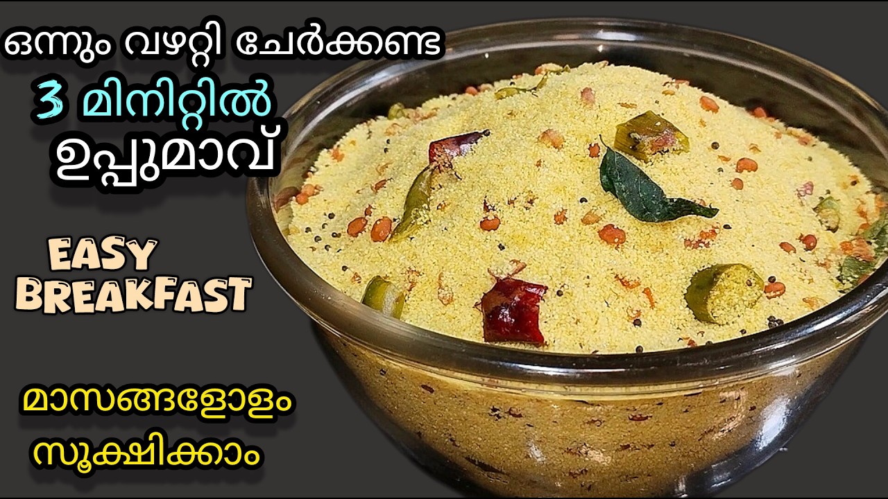 ✅💯ഇത്രയും നാൾ ഇതറിയാതെ പോയല്ലോ ഇങ്ങനൊരു ഉപ്പുമാവ്/ Upma premix  malayalam / Breakfast premix recipe