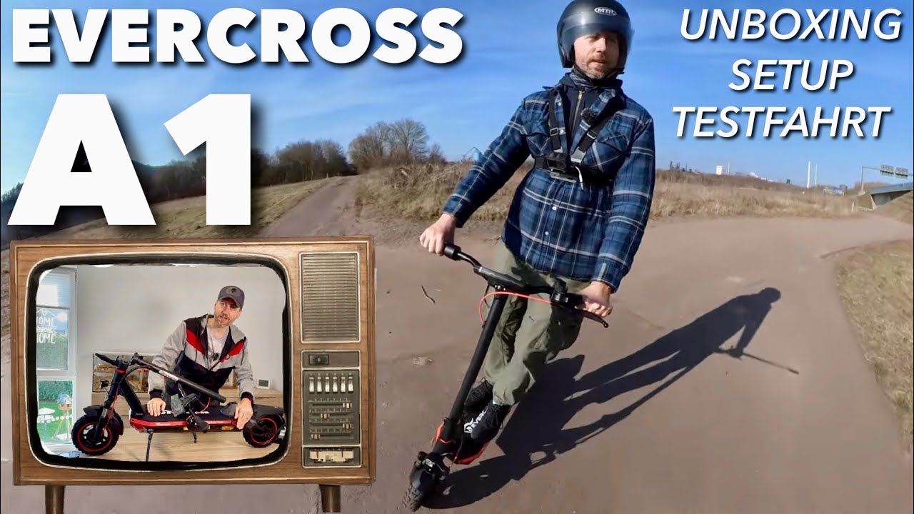 Evercross A1 - Off Road E-Scooter mit Federung... aber irgendwas ist schief !? UNBOXING + PROBEFAHRT