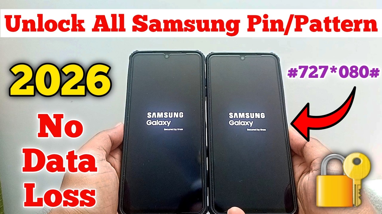 How to Break a Samsung Mobile Lock || How to Unlock All Samsung Phones if You Forgot the Password