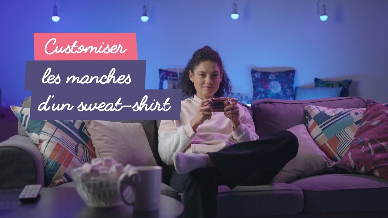 Tuto : customiser les manches d'un sweat-shirt