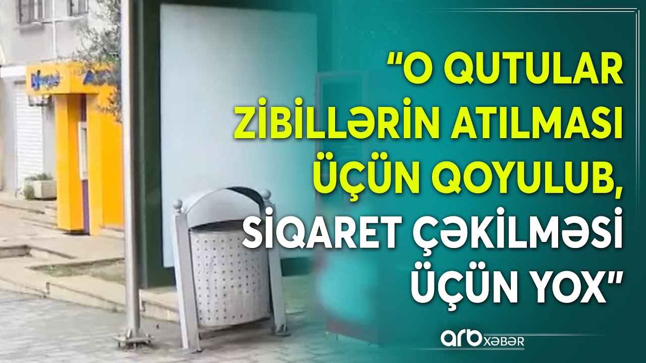 Dayanacaq ərazisində siqaret çəkmək qadağandır: 
