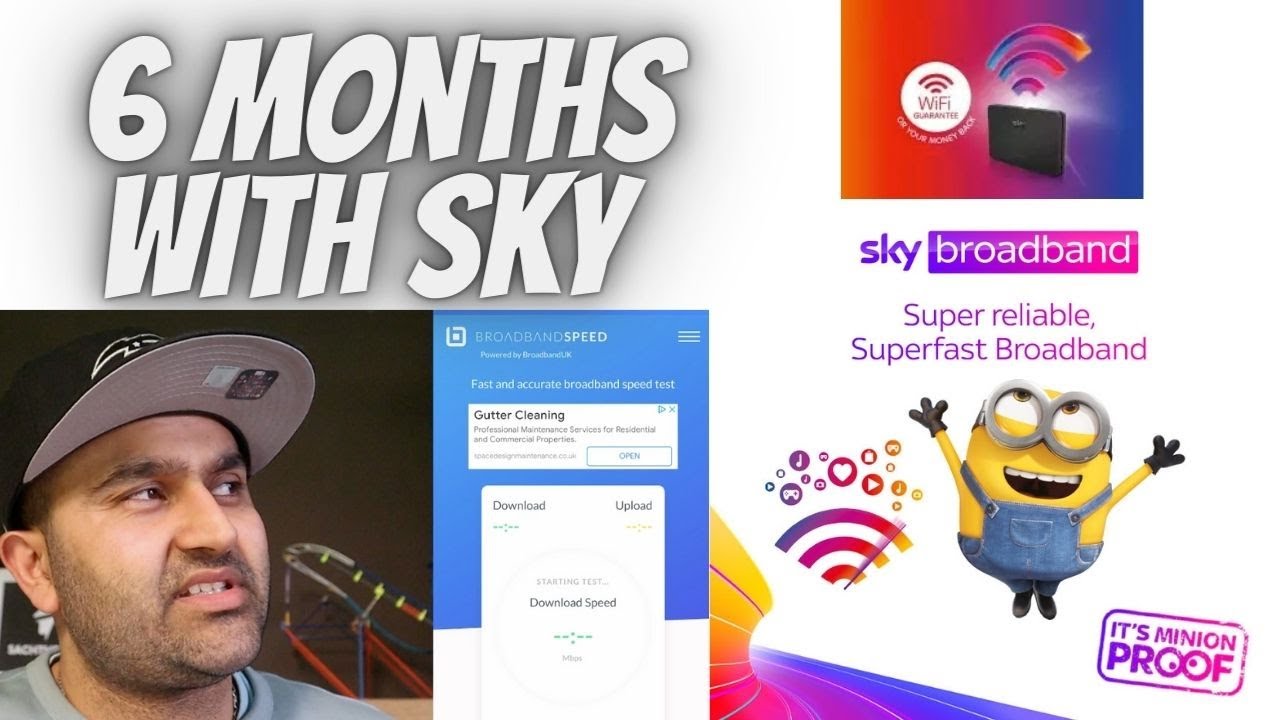 6 months with sky broadband 500mpbs