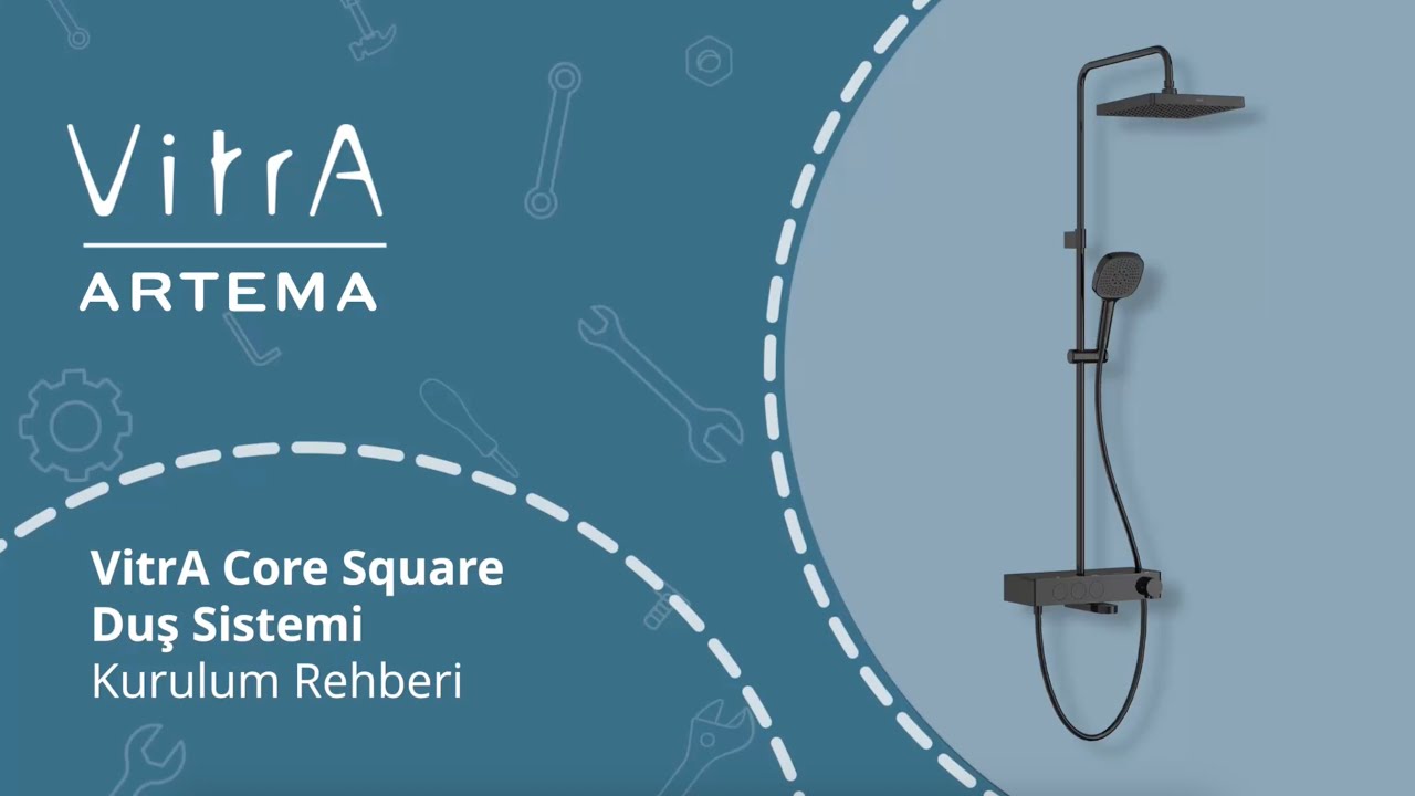 VitrA Duş Sistemi Montaj Rehberi | VitrA Core Square Duş Sistemi