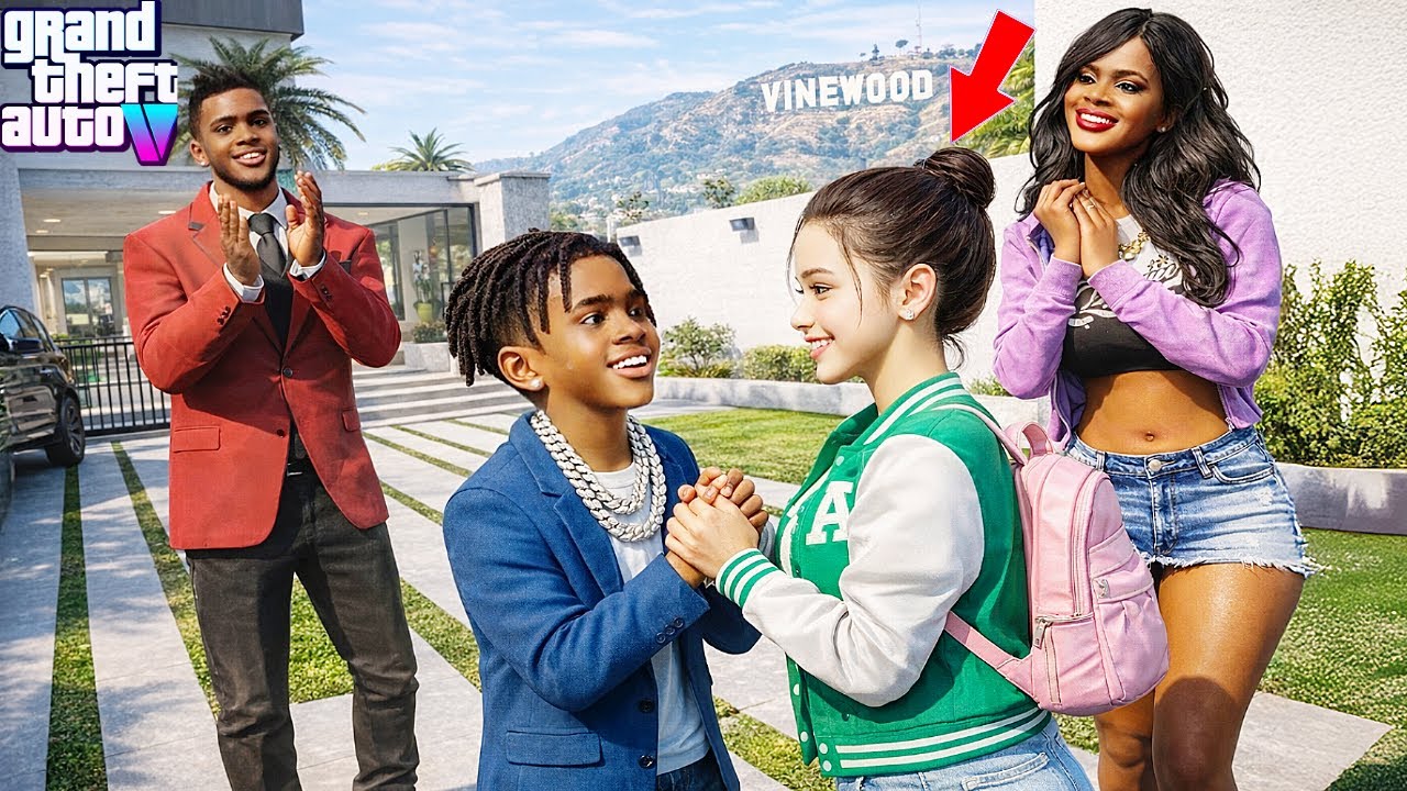 😱👶🏽💖 Kid Franklin Meets Kid Mia 💖👶🏽😱GTA 5 Kid Franklin Real Life Mod S1 EP60