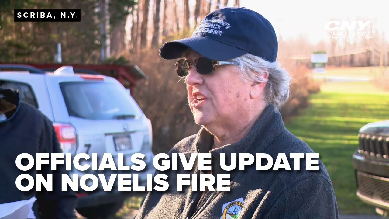 Officials hold news conference after Novelis aluminum plant catches fire