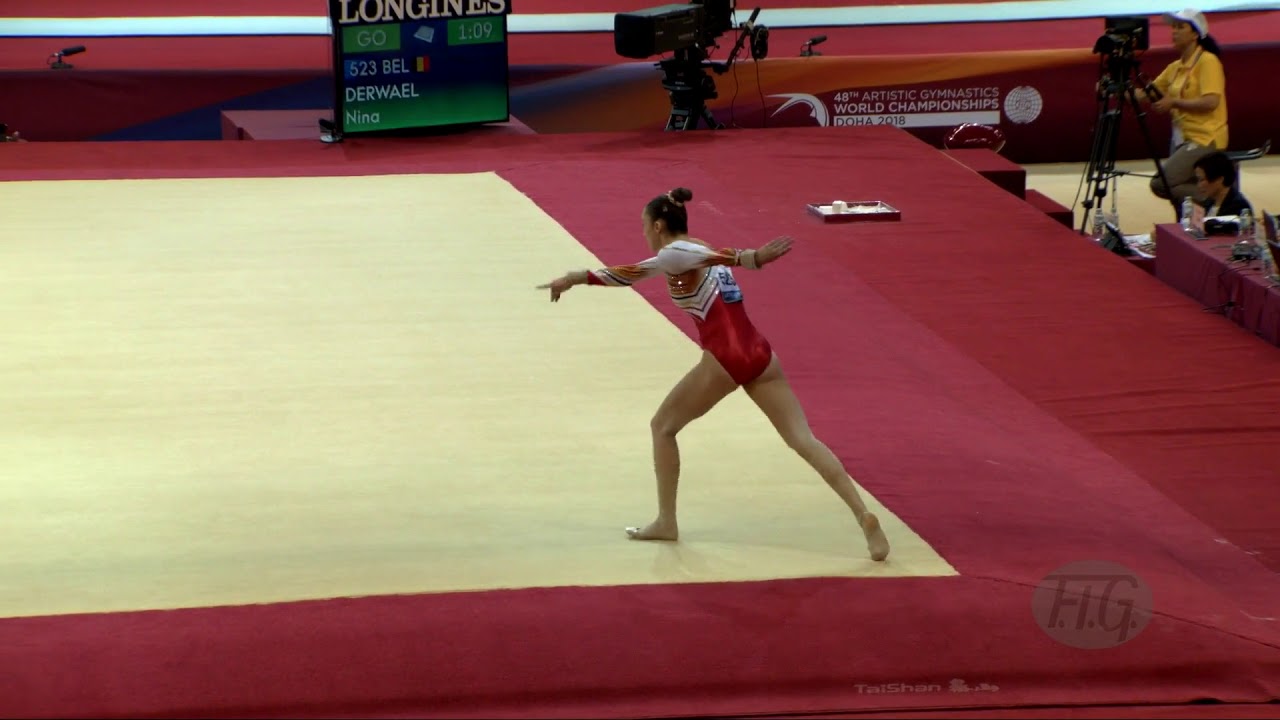 DERWAEL Nina (BEL) - 2018 Artistic Worlds, Doha (QAT) - Qualifications Floor Exercise
