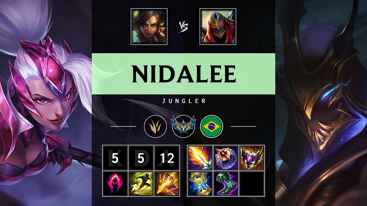 Nidalee Jungle vs Zed - BR Challenger Patch 25.15