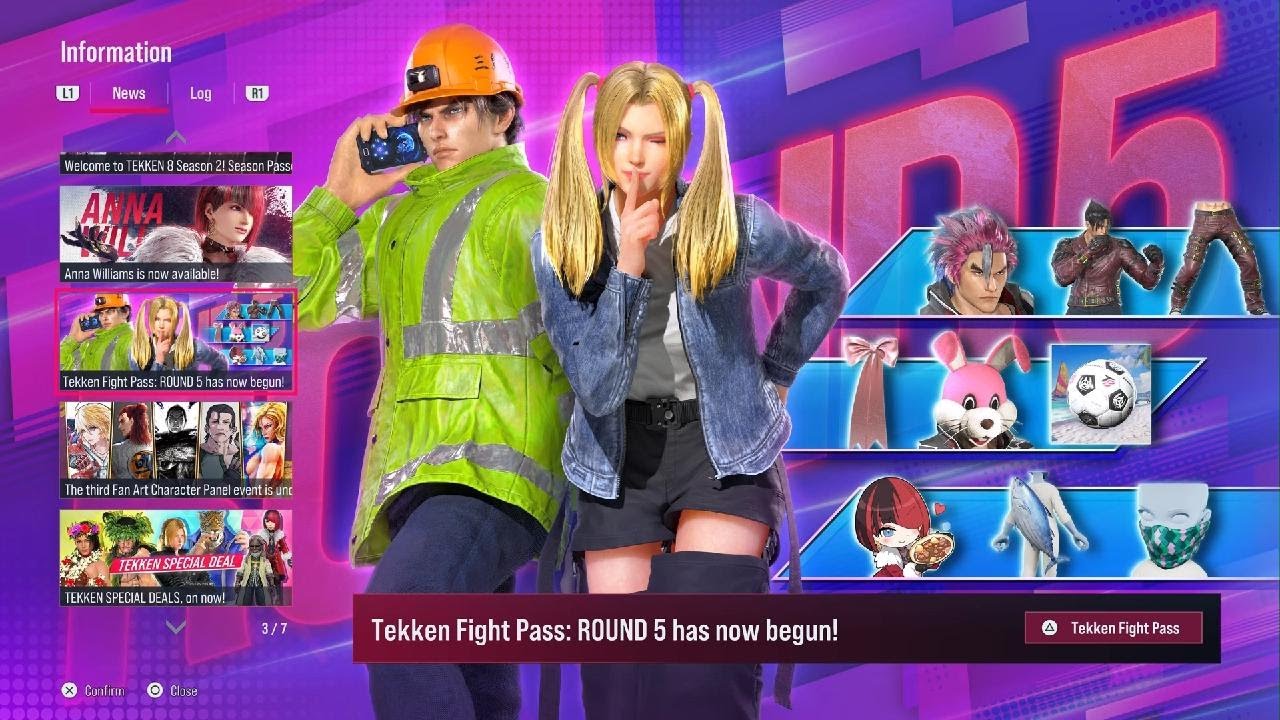 Tekken 8 Tekken Fight Pass 5 All Rewards