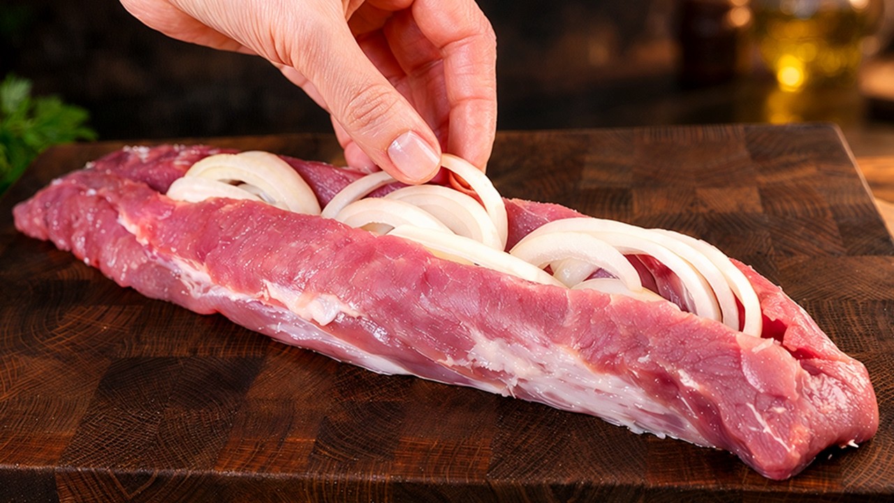 Bacon-Schweinefilet zum Verlieben 🥓🔥 Einfaches Ofenrezept mit Champignons & Kartoffeln
