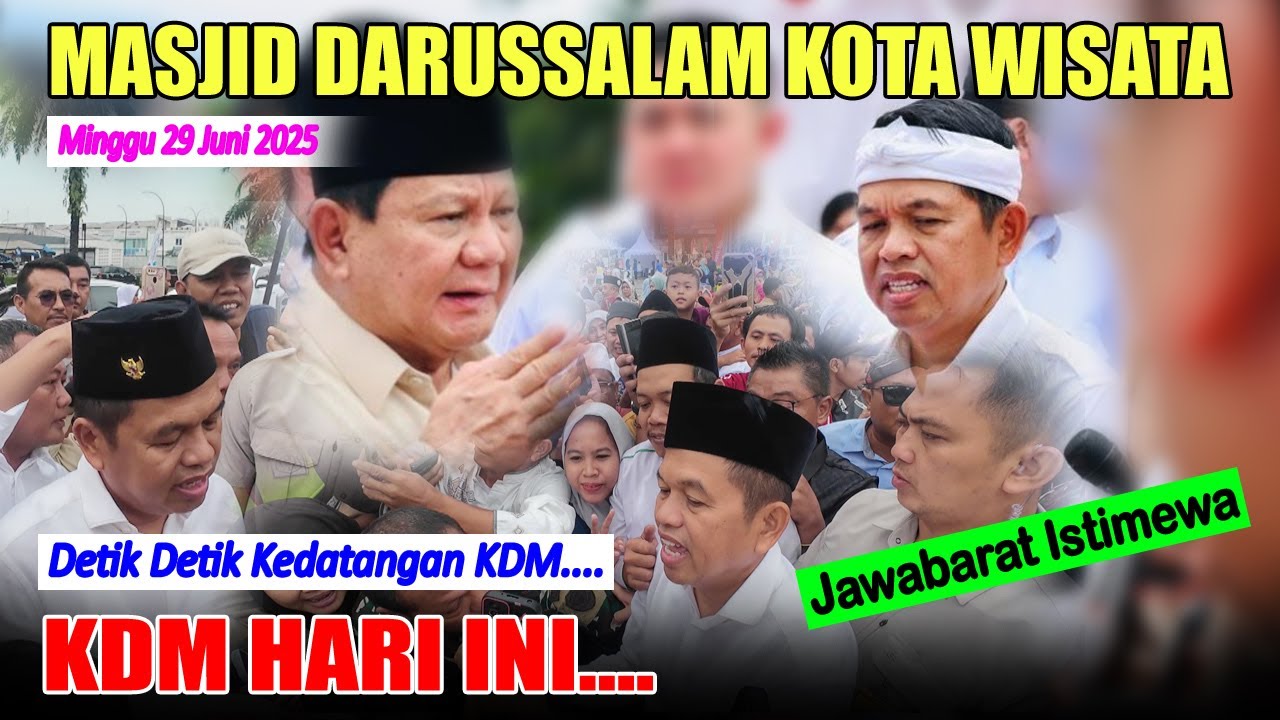 DETIK DETIK KEDATANGAN KDM | MASJID DARUSSALAM KOTA WISATA CIBUBUR