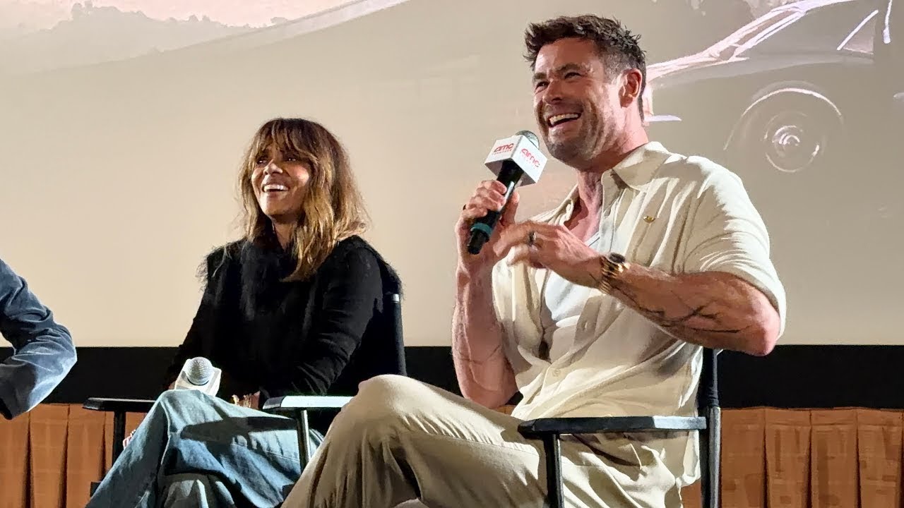 Crime 101 Q&A | Chris Hemsworth & Halle Berry with Director Bart Layton (Moderated by Derek Hough)