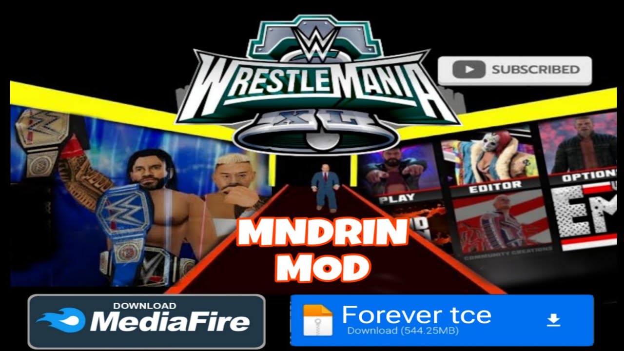 WRESTLING EMPIRE 2k24 mod / MNDRIN TCE MOD with link