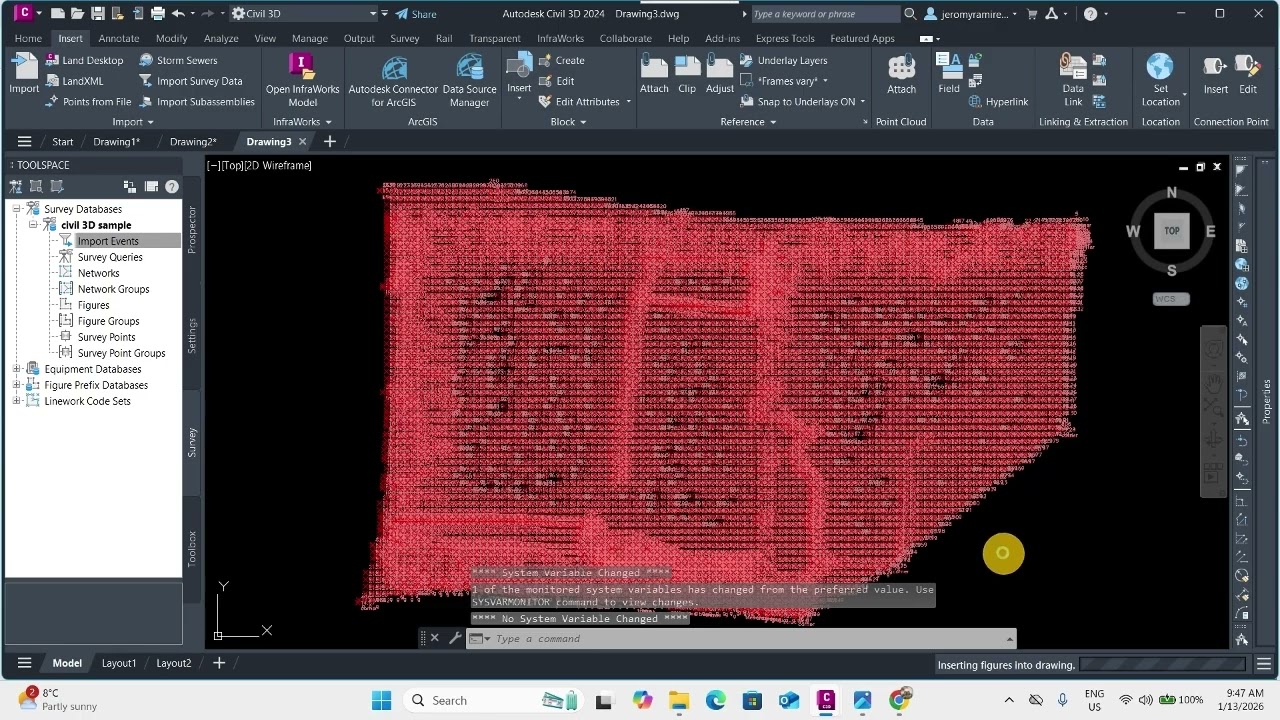 Part 02-Uploading survey data into Civil3D (2nd and 3rd Options)