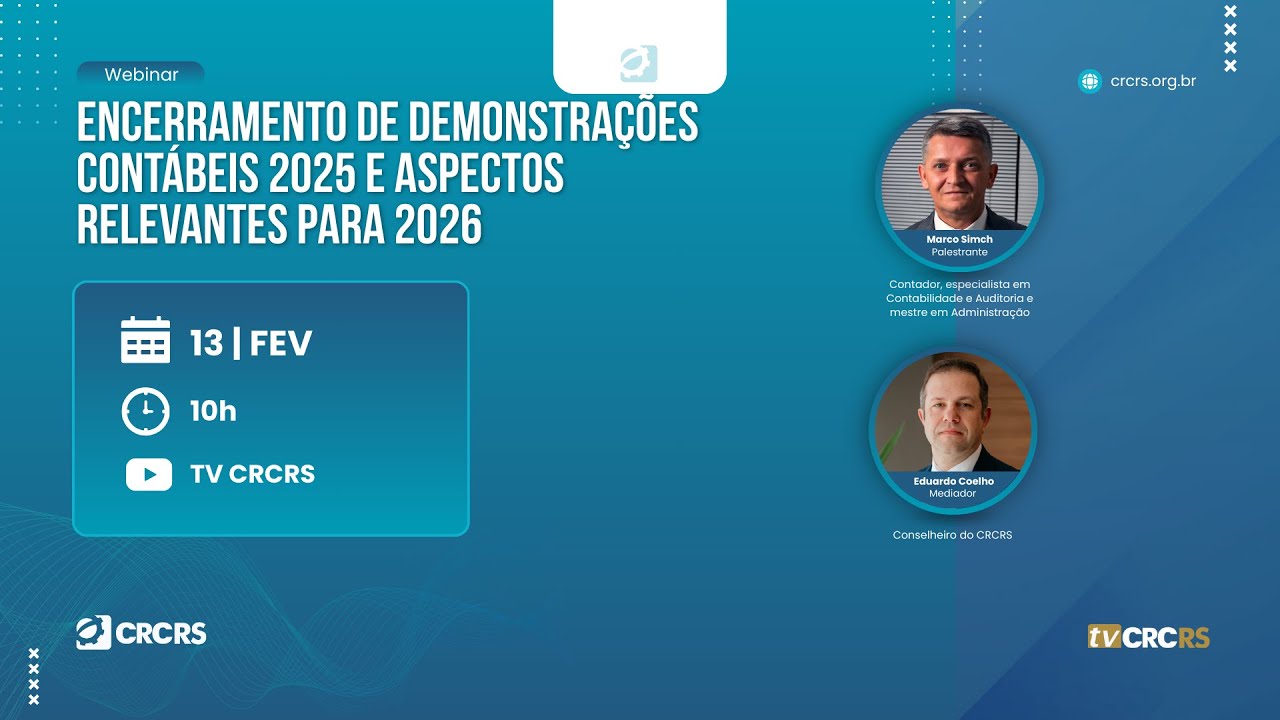 [Webinar] Encerramento de Demonstrações Contábeis 2025 e aspectos relevantes para 2026
