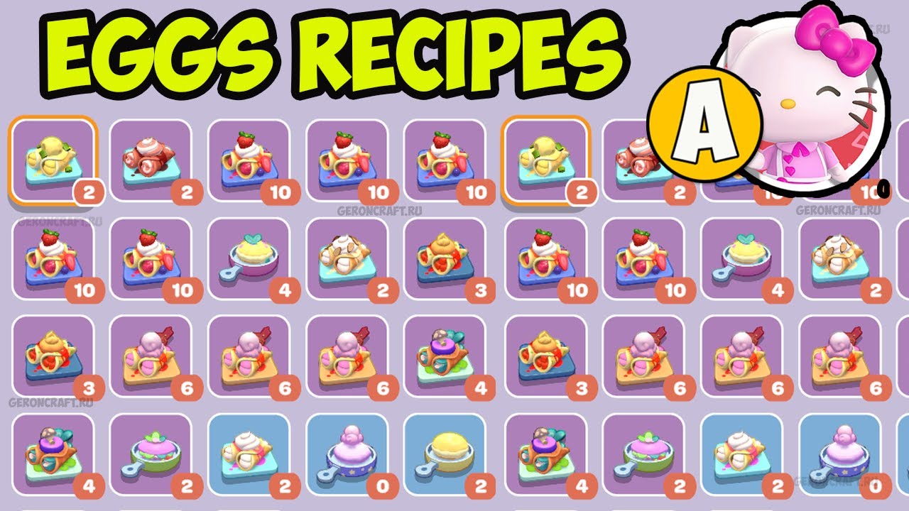 Hello Kitty Island Adventure EGG RECIPES (EASY, 2025)