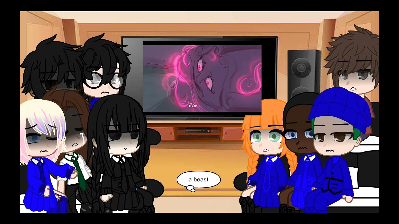 Wednesday reacts to Belle villain song as Aunt Ophelia 