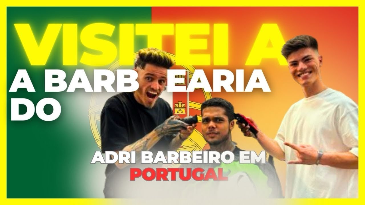 Conheci a barbearia do barbeiro mais famoso de Portugal 🇵🇹