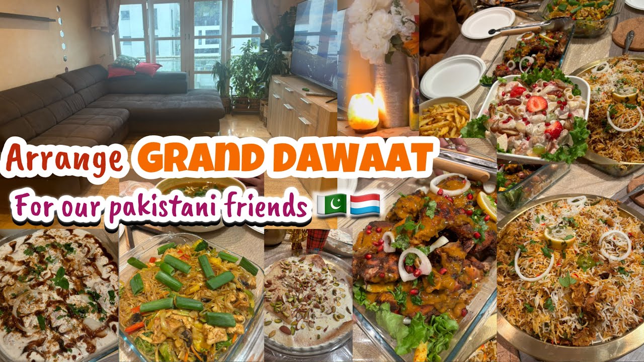 Pakistani Grand DAWAAT in LUXEMBOURG. Made such a splendid tablescape..How to manage dawaat alone.?