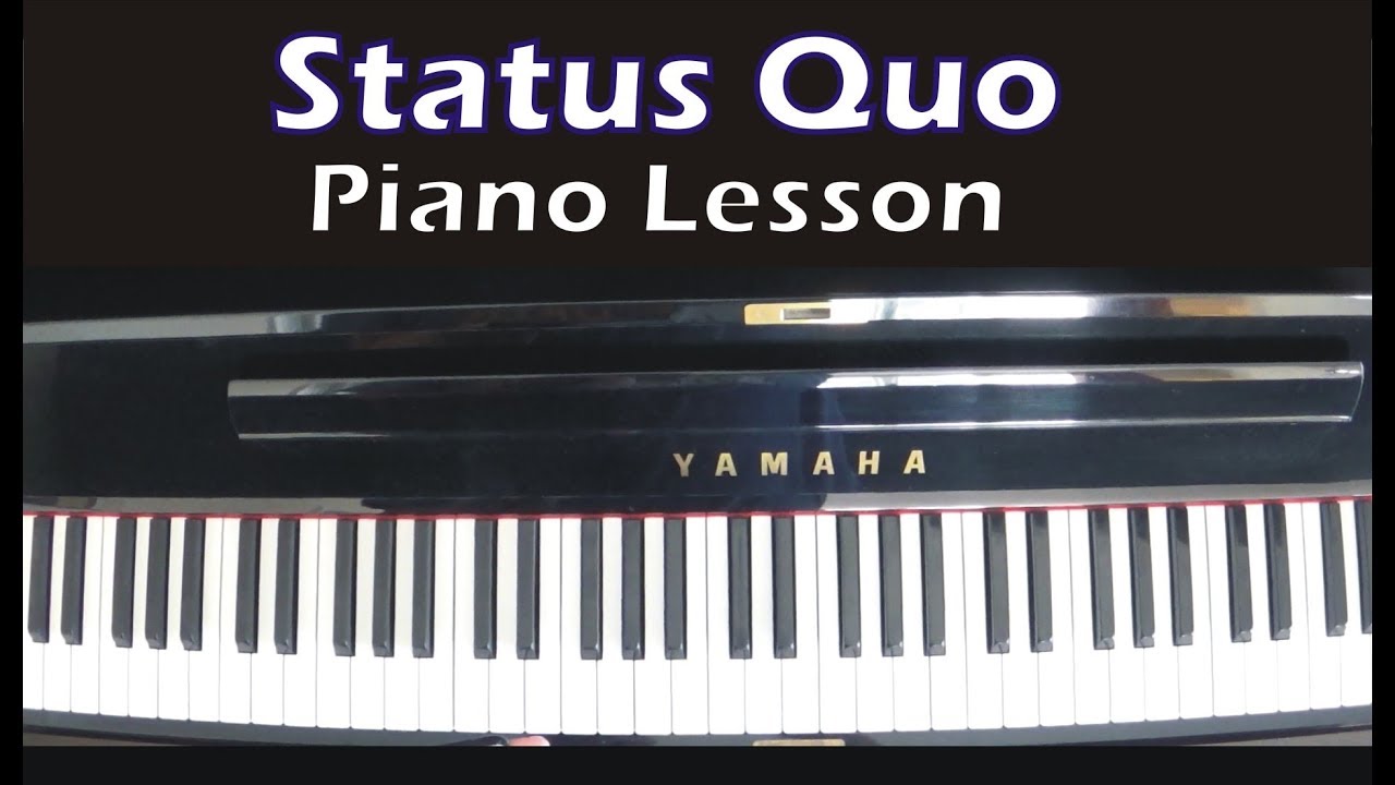 Rockin all over the world- Intro - Status Quo Piano Lesson
