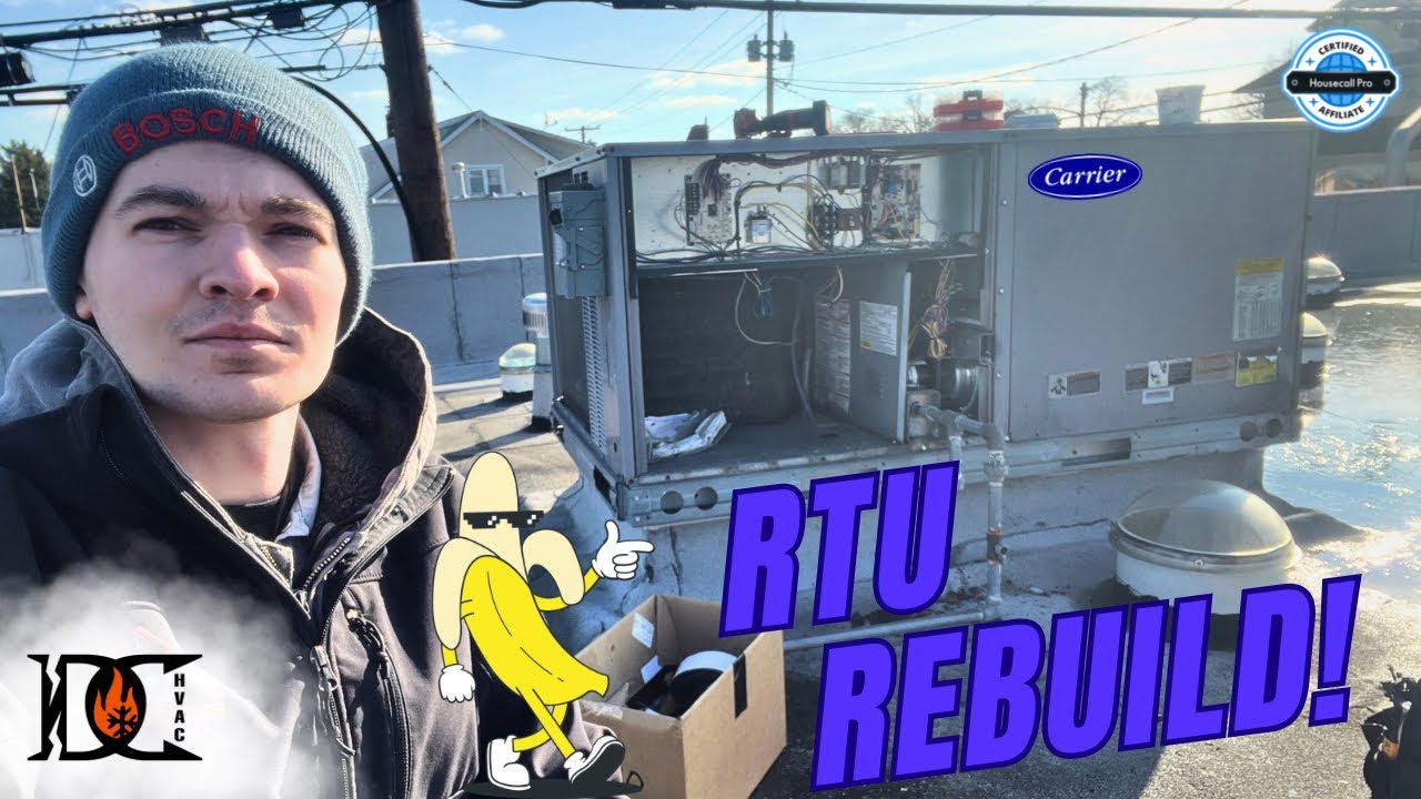 Cracked Heat Exchanger! Neglected Carrier RTU Brought Back To Life! Full Heating Overhaul!