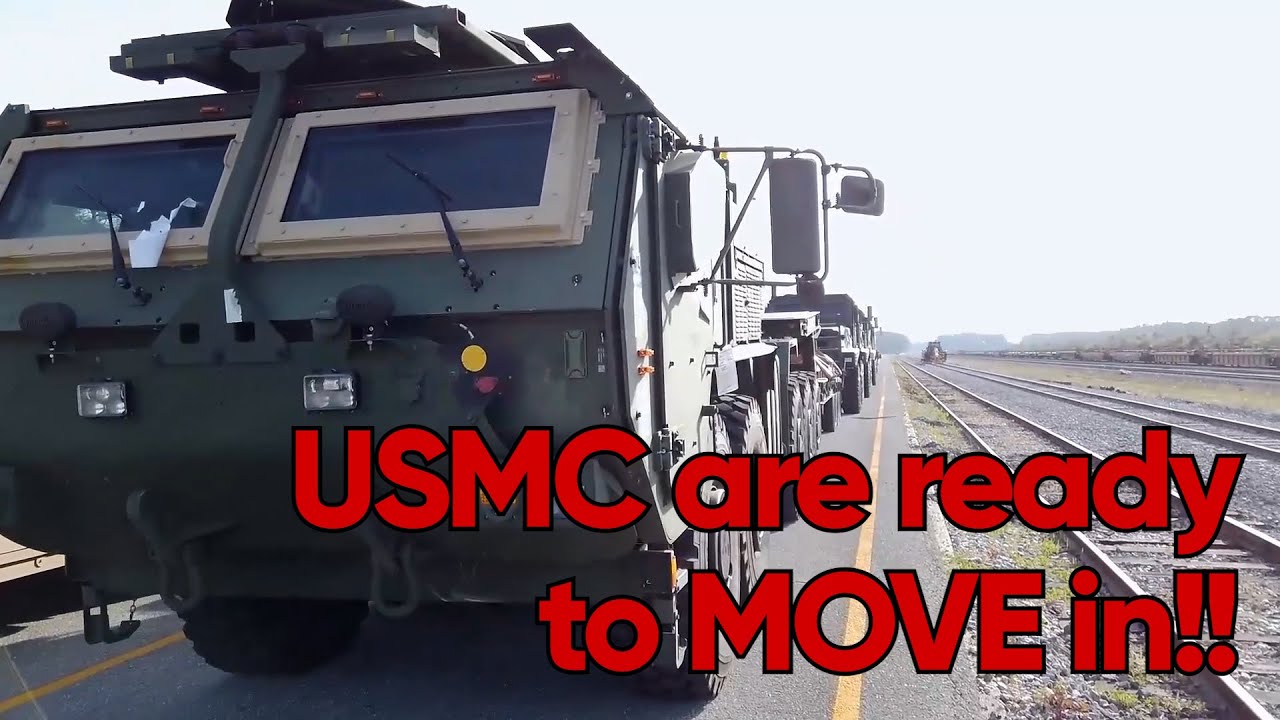 Marines are training to MOBILIZE overseas!!