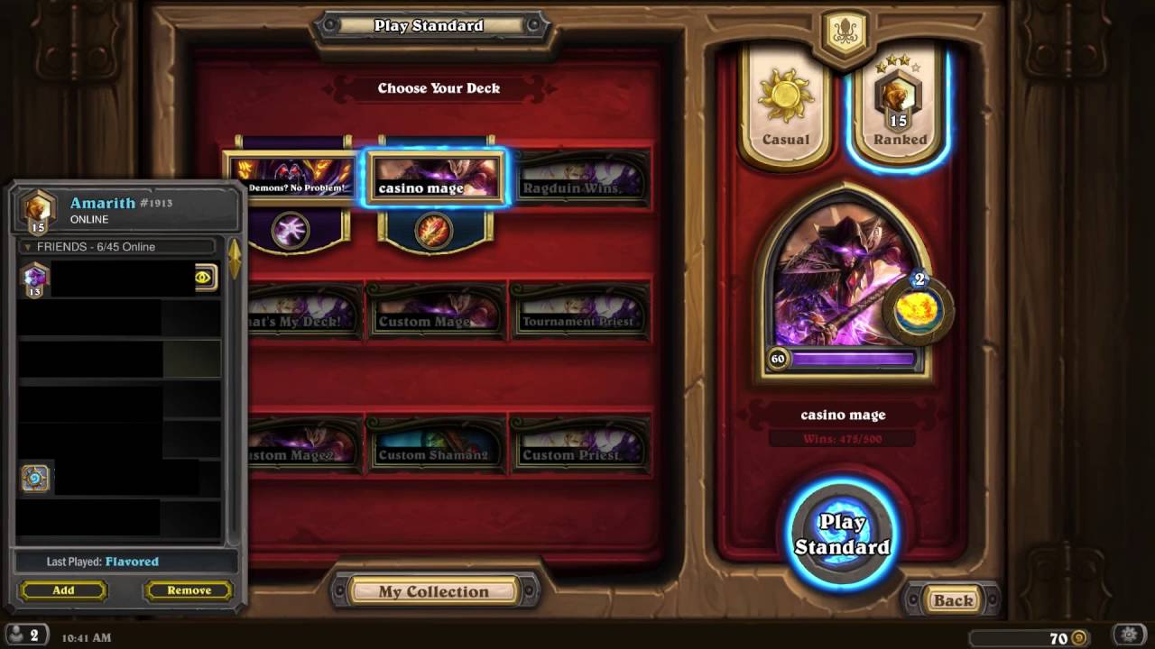Hearthstone Friend List Bug