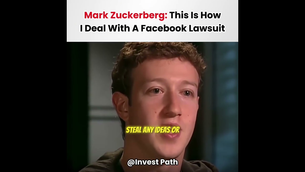 How Mark Zuckerberg Deals With Facebook's Lawsuit