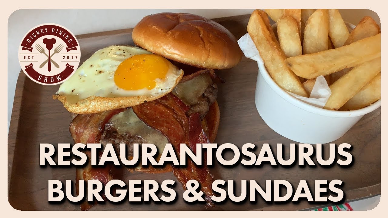 Restaurantosaurus Burgers & Sundaes | Disney Dining Show | 08/19/19