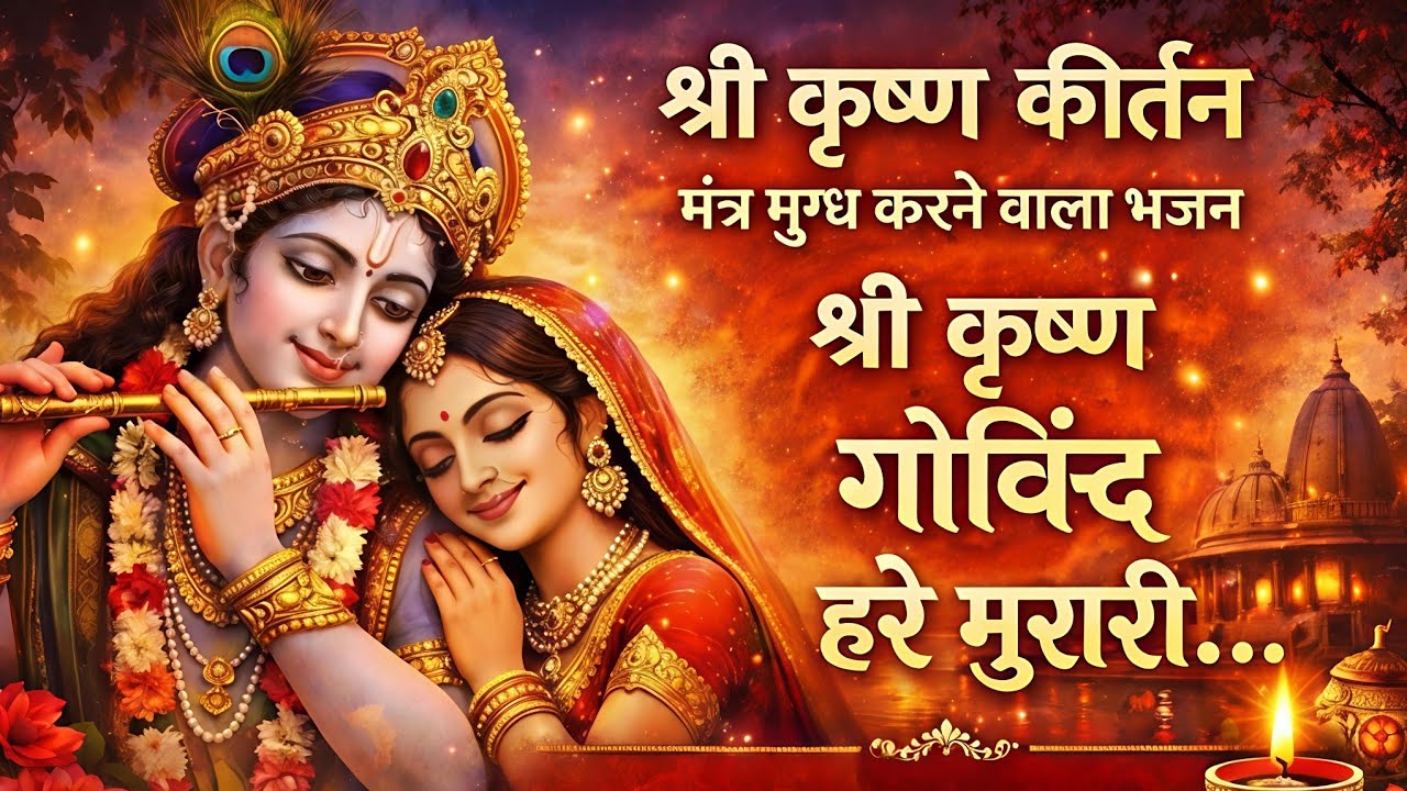 श्री कृष्ण गोविंद हरे मुरारी | मधुर भजन | मन को शांति और सुख देने वाला कीर्तन 