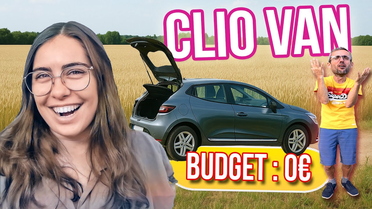 Clio Van DIY &agrave; 0&euro; : Elle veut dormir dans sa voiture sans rien acheter ! (ou presque)