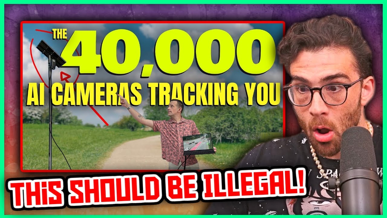 Breaking The Creepy AI in Police Cameras | Hasanabi Reacts to Benn Jordan