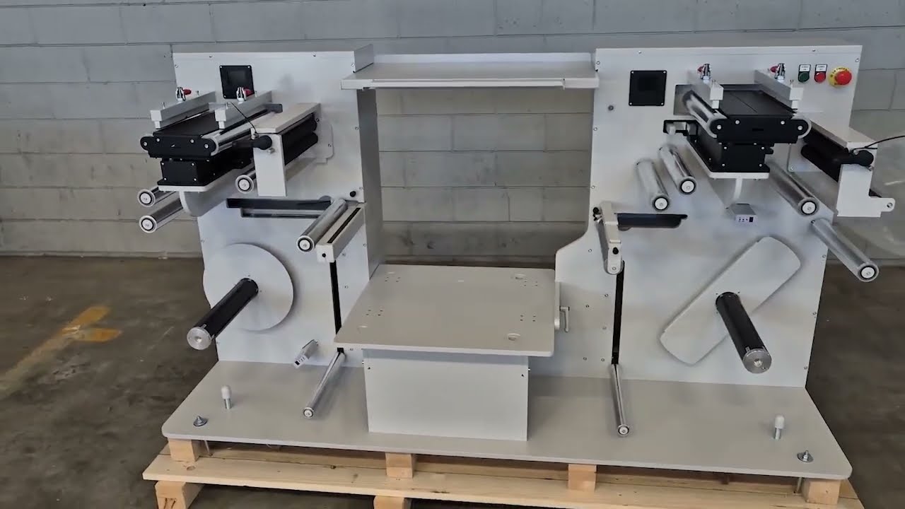 Unboxing DPR ES9542W Roll-to-Roll Winder for PLAVI ES9542R LABEL PRESS - Installation Guide