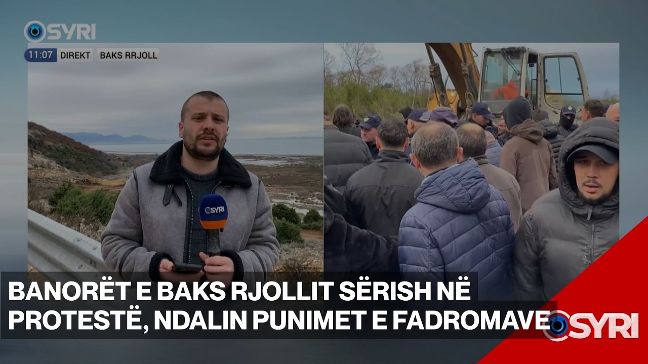 Banorët e baks rjollit sërish në protestë, ndalin punimet e fadromave