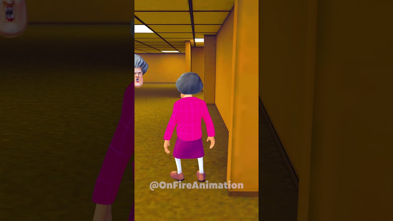 Baby Scary Teacher haunted in Backrooms - #animation #scaryteacher3d