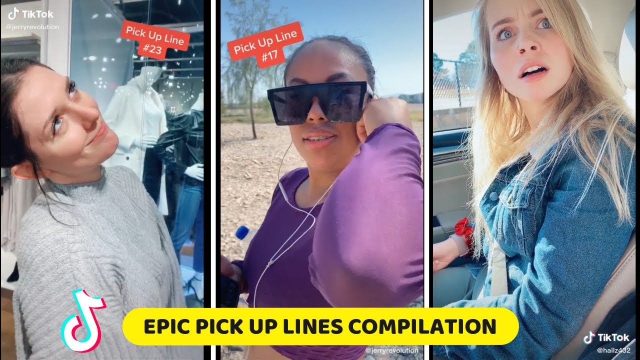 EPIC PICKUP LINES 👉👈  TikTok COMPILATION!