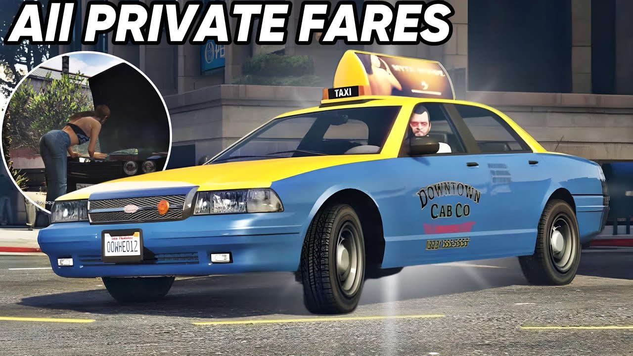 GTA 5 PS5 - All TAXI MISSIONS - All's Fare in Love and War