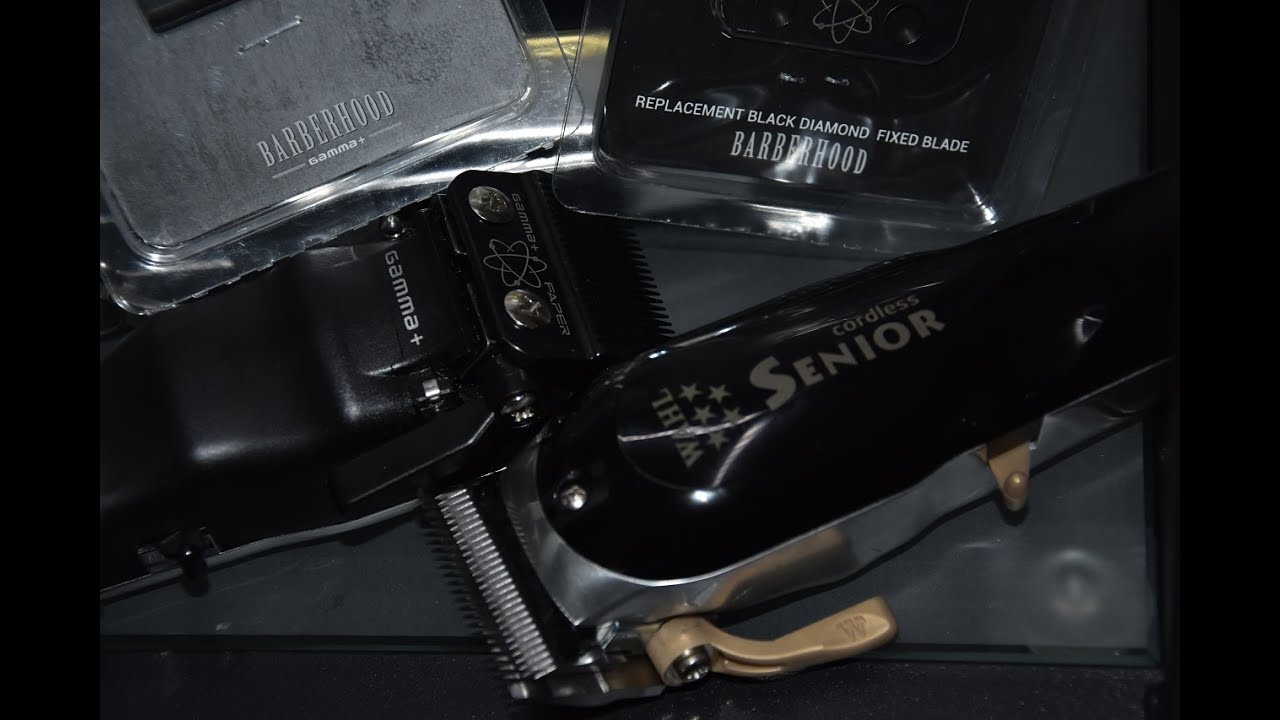 Wahl Senior cordless Black Diamand Blade Swap Gamma + Fusion Blade & Cutting Blade