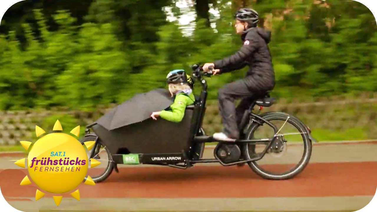 Unser Experiment: Lastenfahrrad versus Auto | SAT.1 Frühstücksfernsehen