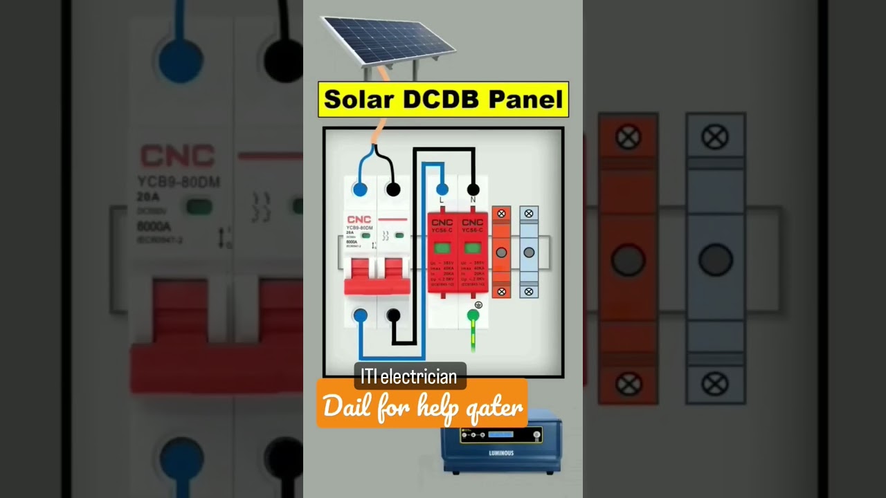 Solar DCDB Panel wiring Technical Nityam shorts