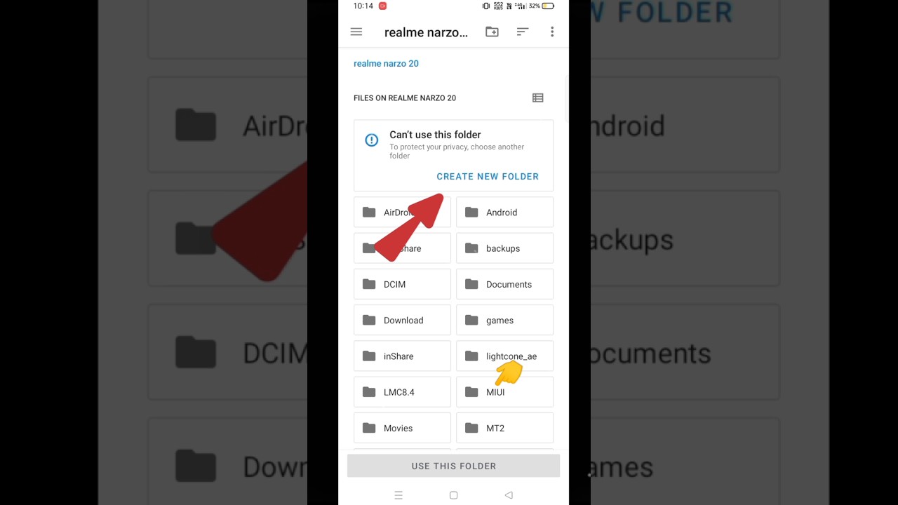 Can't use this folder 📂 || Problem solve #shorts #bgmi #pubgmobile