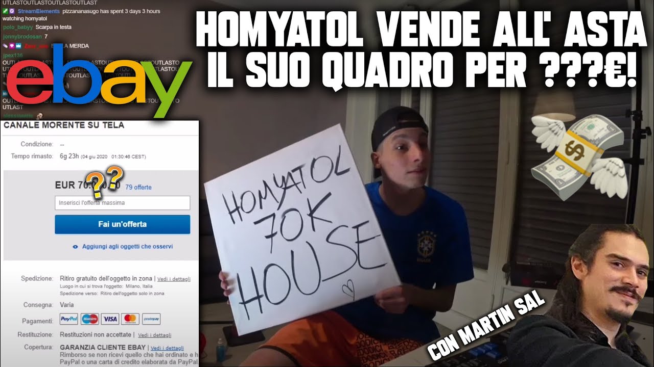 HOMYATOL VENDE ALL'ASTA IL SUO QUADRO PER ???€! 💸