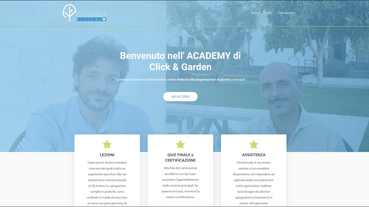 Corso di progettazione di giardini e terrazzi 