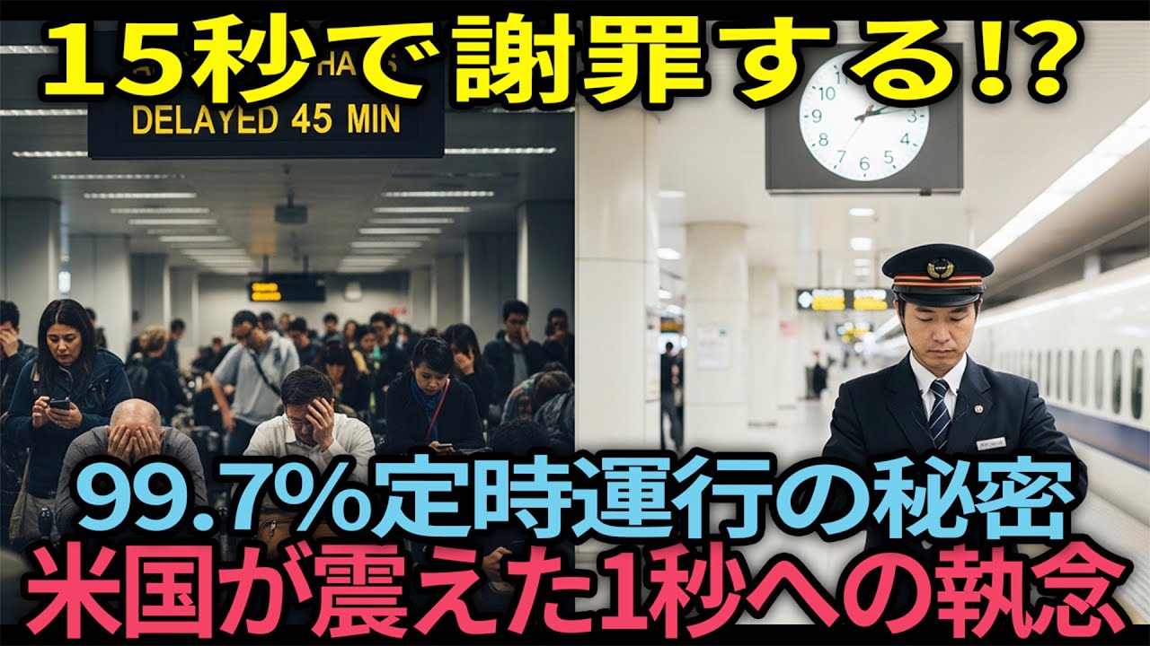 【海外の反応】「2秒早いのは問題です」日本人技術者の一言で米国幹部52名が価値観完全崩壊   世界が恐怖した新幹線”時間への執念”とは？【日本称賛】