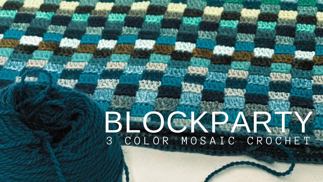 Blockparty - 3 Color Mosaic Crochet