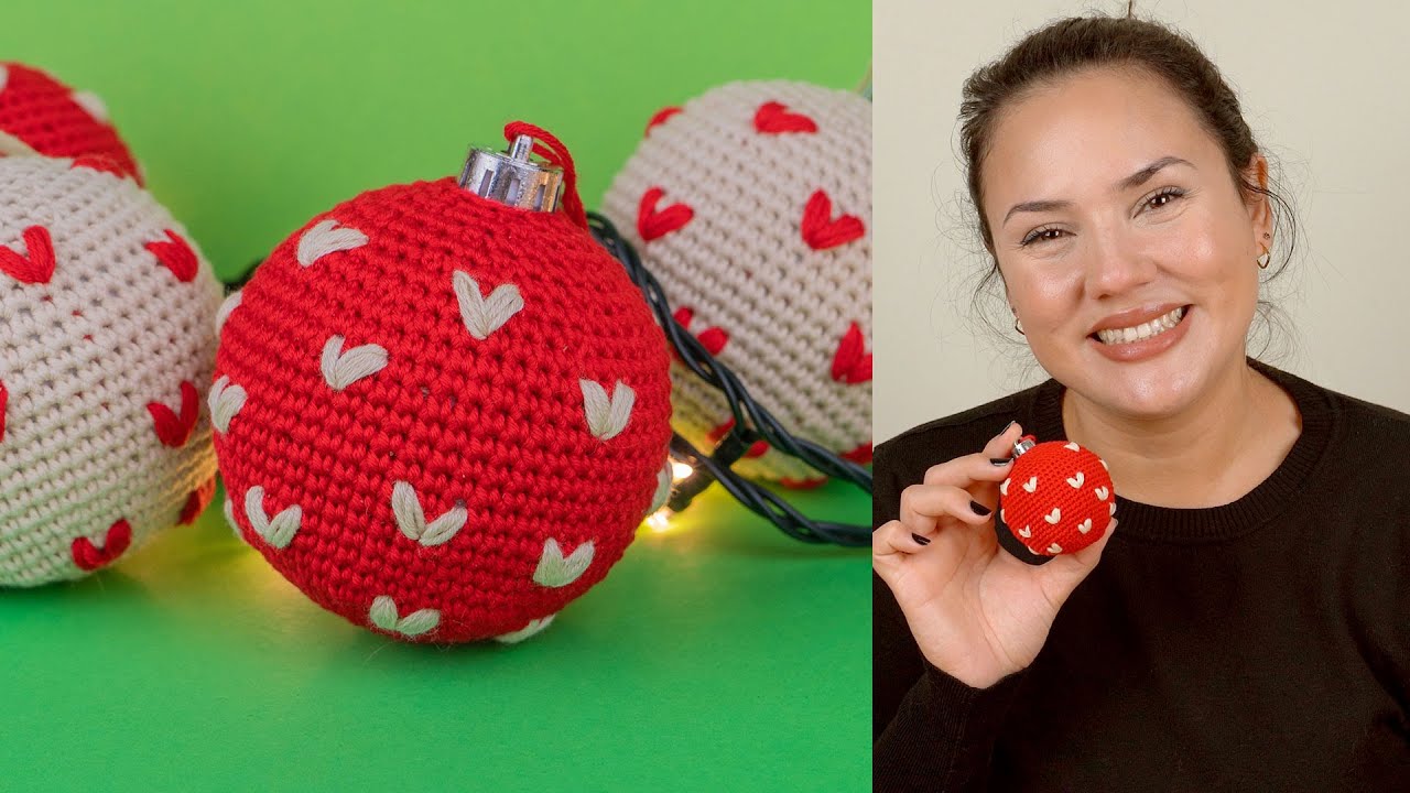 COMO FAZER BOLA PARA ARVORE DE NATAL DE AMIGURUMI | ATELIÊ JÉSSICA BRANDÃO | 